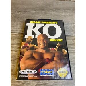 George Foreman's KO Boxing Sega Genesis CIB Complete with Manual Flying Edge